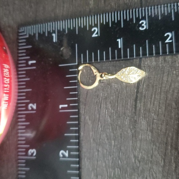 Whisper Drop Leaf Earrings For Pierced Ears E1015 - Picture 2 of 2